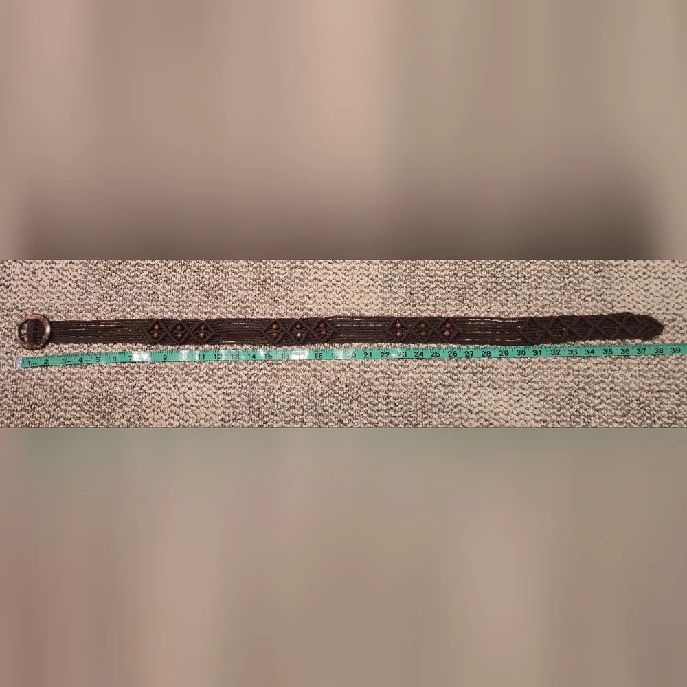 Chic BOHO Brown Woven Belt